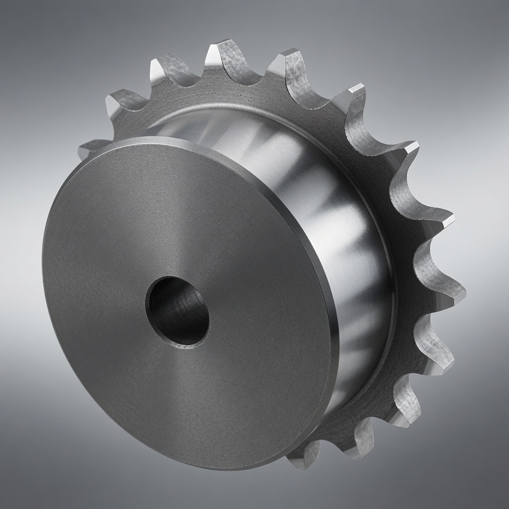 Large industrial sprocket demonstrating pitch diameter relationship to chain drive geometry