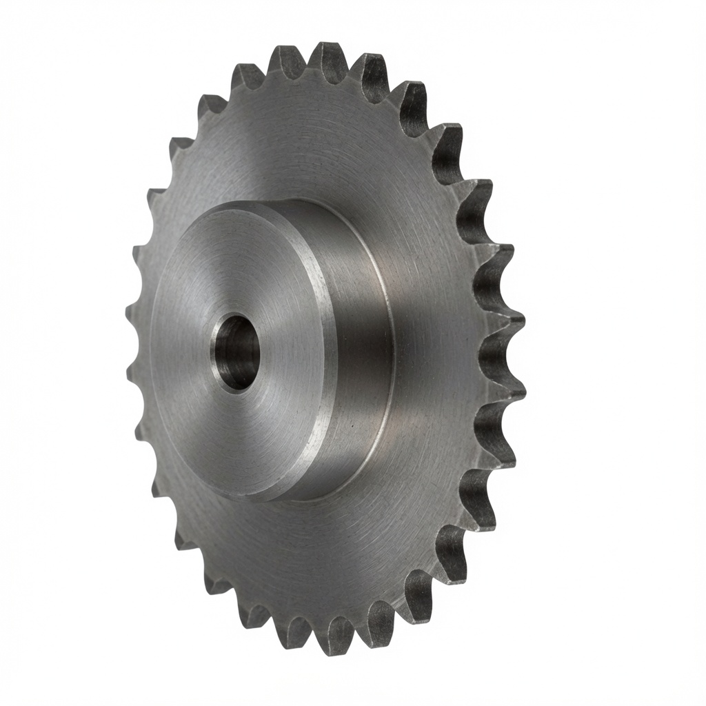 Industrial sprocket set showing odd tooth count hunting tooth configuration