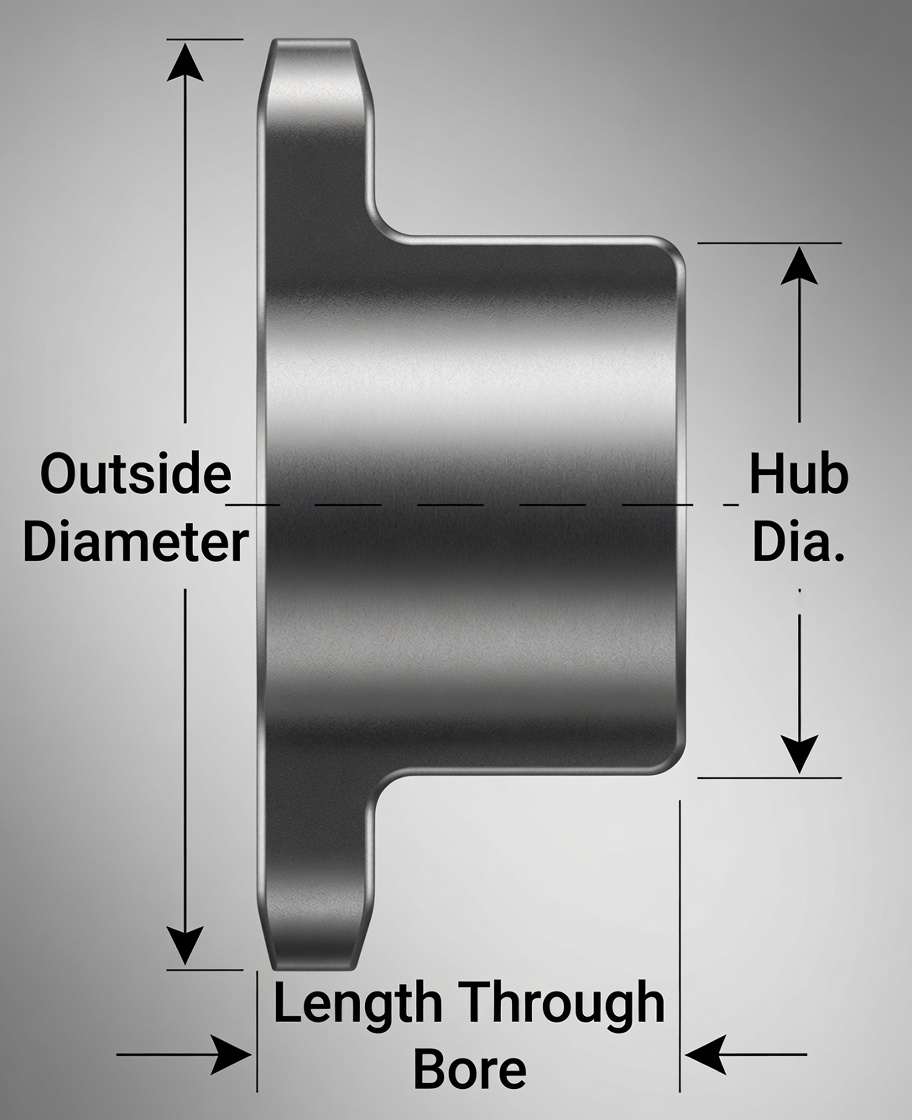 Chain sprocket tooth clearance showing origin of backlash in roller engagement