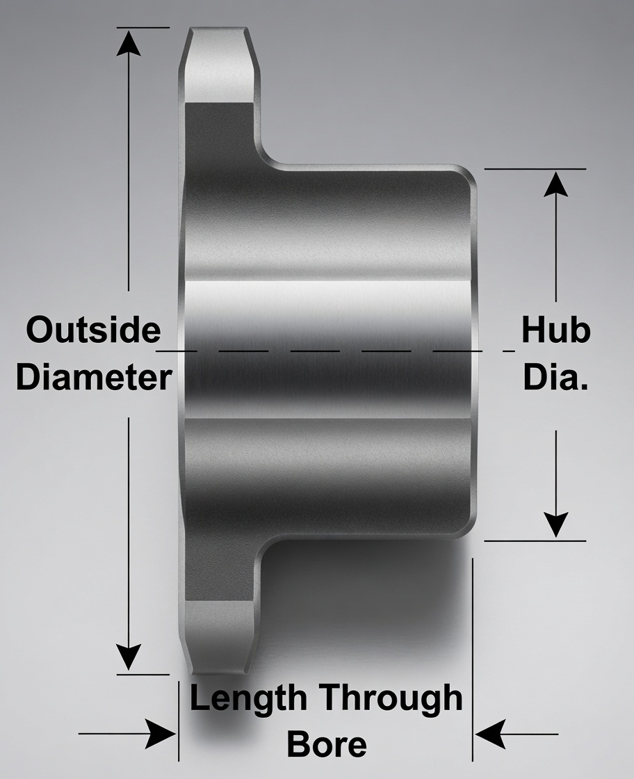High tooth count industrial sprocket for low chordal action high speed drive