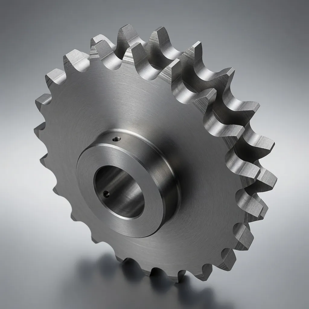Stainless steel metric sprocket 10B 12B ISO 606 detail