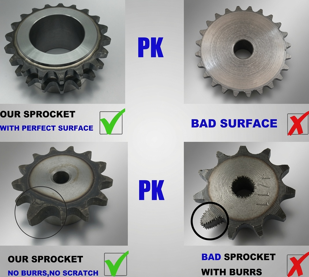 SUS2040RB large-roller double pitch stainless sprocket No.2042