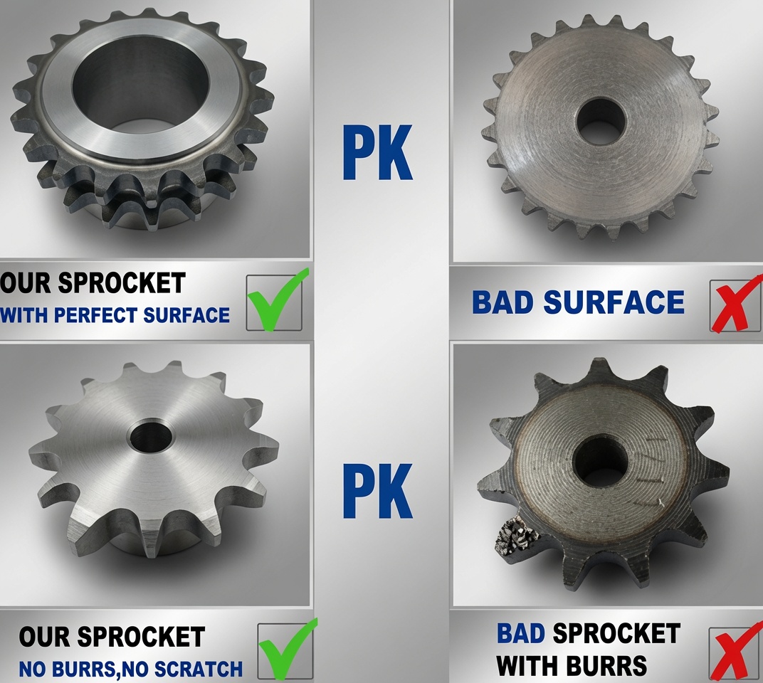 Idler sprocket configuration on a double-pitch chain conveyor system