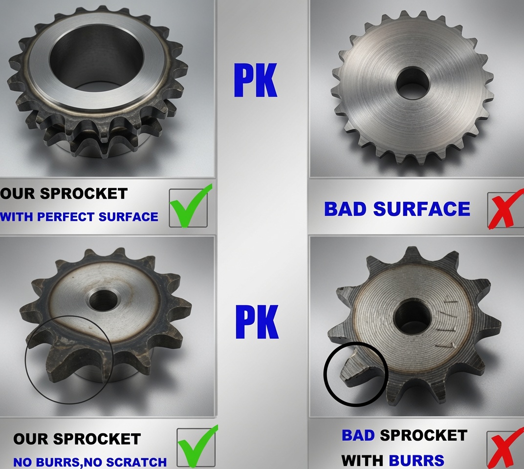 Stainless steel sprocket SUS40B for food processing chain drives